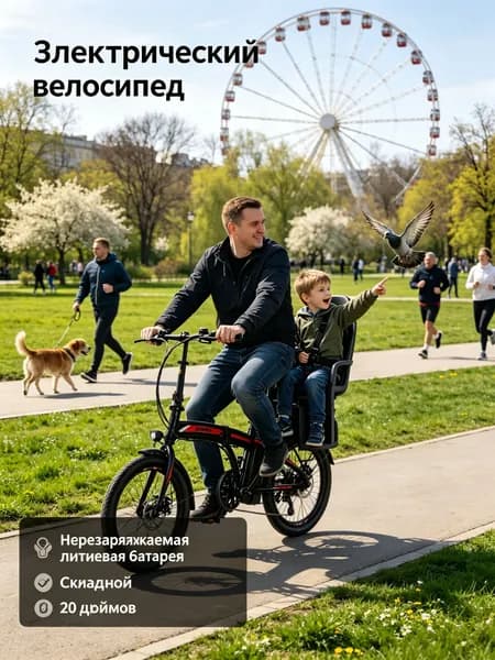 Электровелосипед 2026, 200 Вт