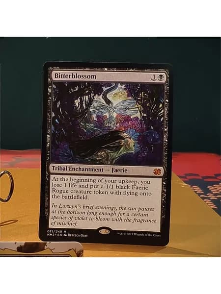 Набор 3 карт Magic: Atraxa Grand Unifier 316M, Bitterblossom 071_249M, Crucible Worlds 229_280M с защитой