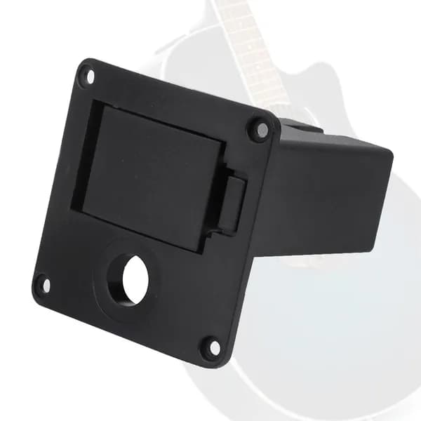 Чехол для батарейного отсека 9V для активного звукоснимателя гитары и бас-гитары, держатель с кнопкой, органайзер для аксессуаров из искусственной кожи