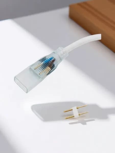 Коннектор для светодиодной ленты Ecola 12х7 мм 220V длина15см IP68 SCJN12ESB 563121