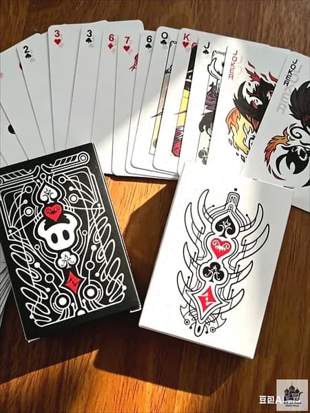 Черно-белые карты Hollow Knight Fan Art, настольные игральные карты