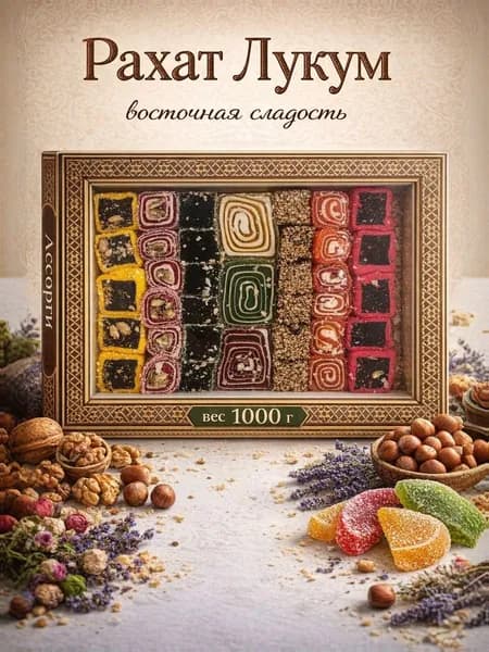Рахат лукум Ассорти восточная сладость 1000г