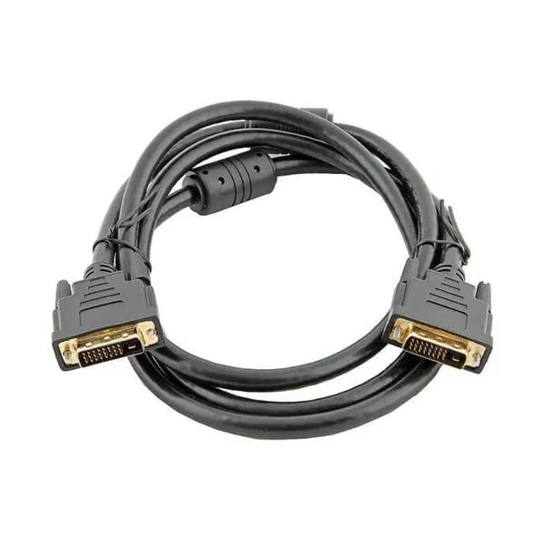 Кабель DVI (24+1) to DVI (24+1) с ферритовыми кольцами, позолоченные контакты (5м)