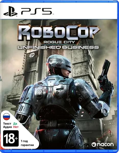 Игра RoboCop Rogue City Unfinished Business (PlayStation 5, Русские субтитры)