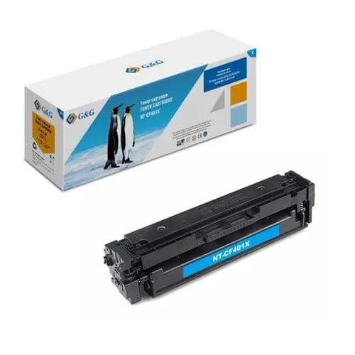 Картридж для принтера G&G 201X голубой для HP Color LaserJet Pro M252, M252n, M252dn, M277n, M277dw, M252dw., 2300 стр, (GG-CF401X)