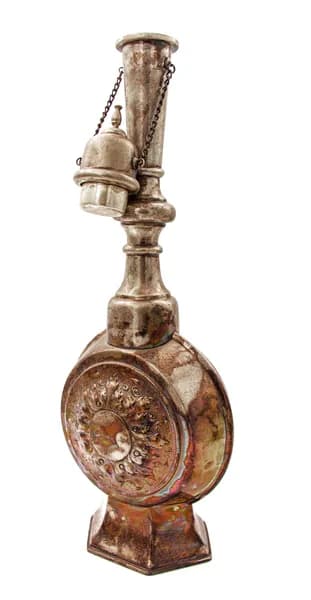 Кувшин для вина, 1880-е годы, Царство Польское Варшава; латунь, серебрение; 1 л.