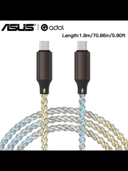 Кабель для смартфонов с подсветкой 66 Вт 1 м