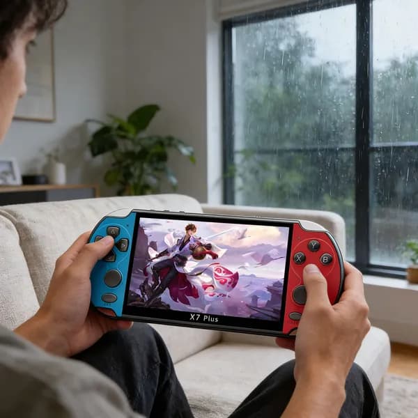 Портативная игровая консоль X7 PLUS с 5,1-дюймовым дисплеем и поддержкой 10 эмуляторов