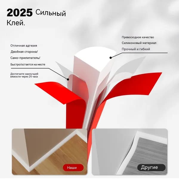 Силиконовый сгибаемый водяной барьер для душа, самоклеящийся, удерживающая полоса для воды для ванной комнаты