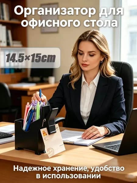Настольный органайзер-лошадка с держателем для стикеров