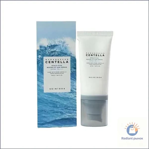 Солнцезащитный крем сыворотка Skin1004 Madagascar Centella Hyalu-Cica Water-Fit Sun Serum SPF 50++++, 50 мл.