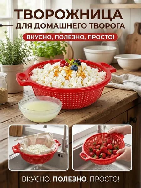 Форма для сыра творога, творожница универсальная кулинарная