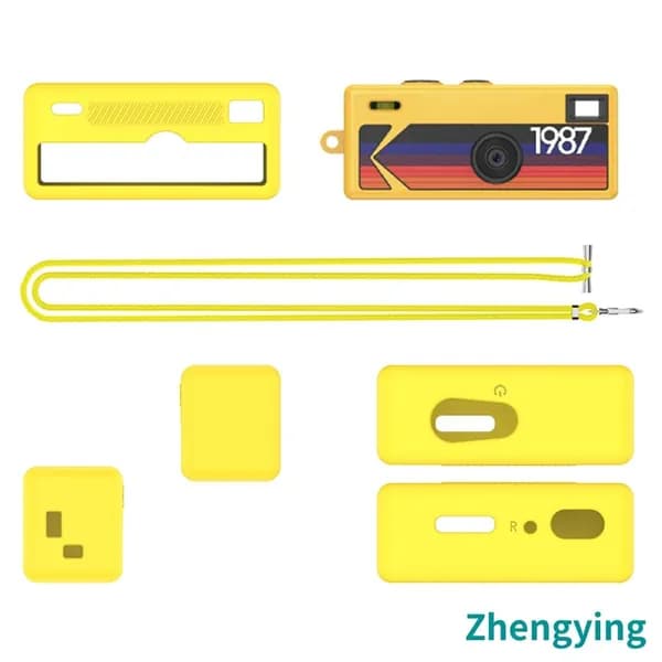 Силиконовый чехол для камеры Kodak Charmeira Keychain в жёлтом цвете