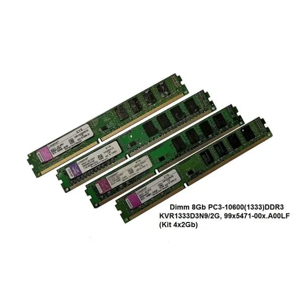 Оперативная память DDR3, 1333 МГц, 4 x (King KVR1333D3N8/2G, 99x5471-00x.A00LF)
