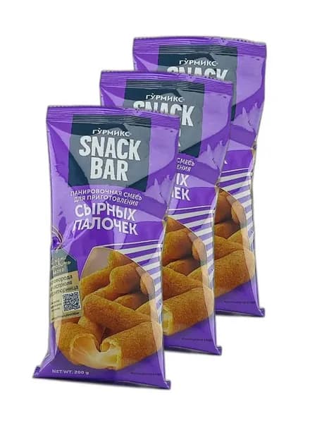 Смесь панировочная Snack bar для Сырных палочек 3х200 гр