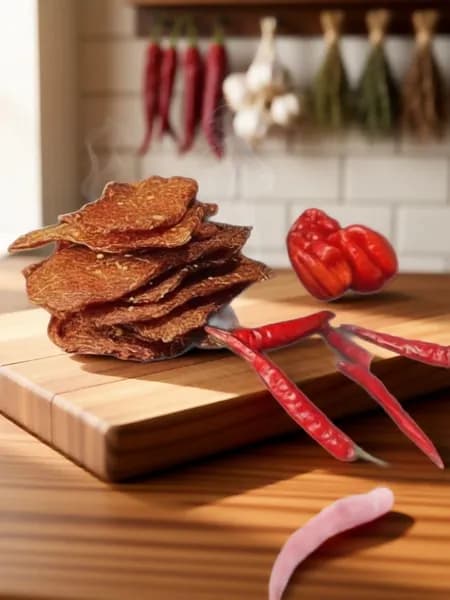Джерки из Курицы Мексиканские СУПЕРФУД закуска, Мясные Чипсы