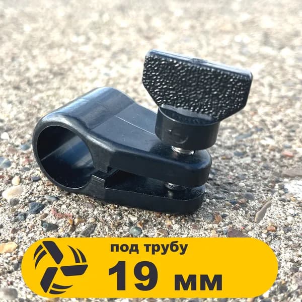 Кронштейн рамы тента 19мм (3/4") скользящий, черный CS0002