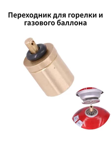 Адаптер - переходник на цанговый баллон для горелки с резьбовым креплением