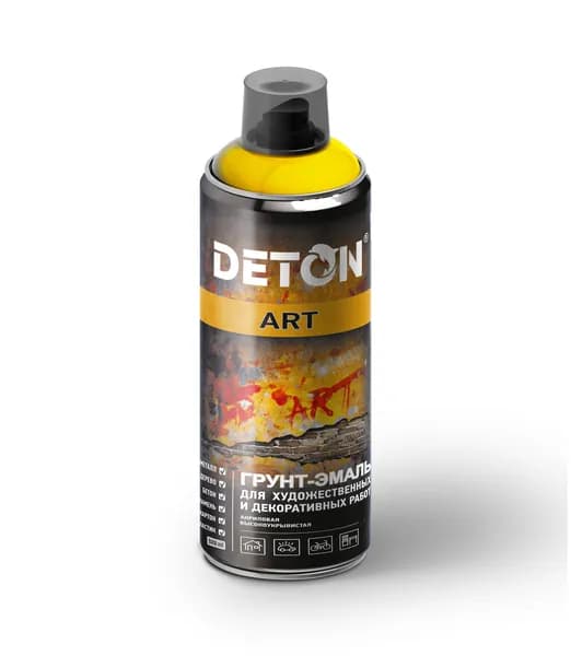 DETON ART - Грунт-эмаль - Rain Blue - Аэрозоль 520 мл