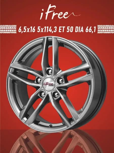 iFree Moskva Колесный диск Литой 16x6.5" PCD5х114.3 ET50 D66.1