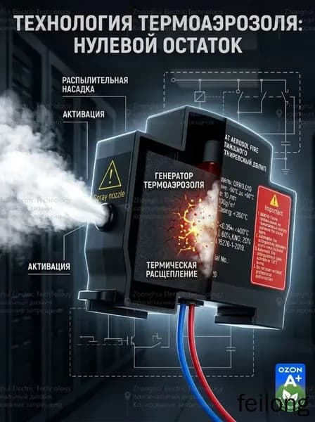 Компактный огнетушитель аэрозольный для авто, квартиры и гаража, мгновенная защита, не требует обслуживания