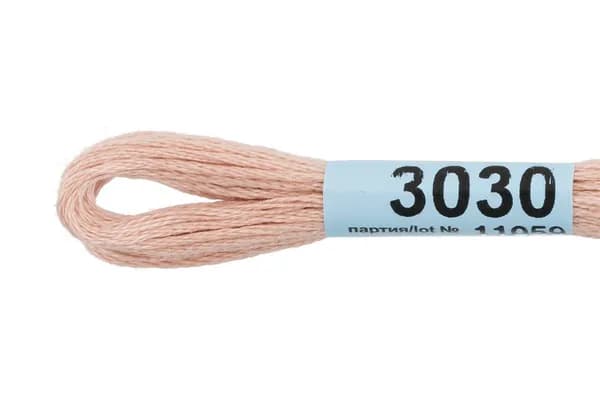 Мулине GAMMA нитки для вышивания 2 шт. по 8 м., 3030 бежевый