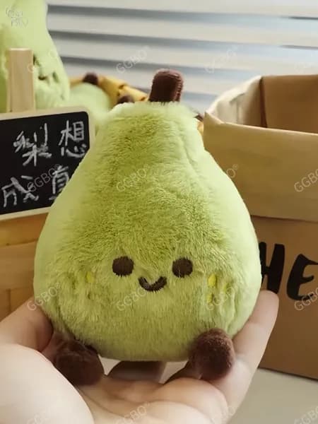 Мягкая плюшевая игрушка зеленая груша 10 CM