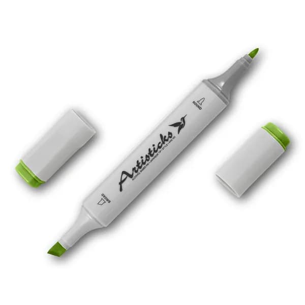 Маркер для рисования скетчей, комиксов, иллюстраций ARTISTICKS STYLE, желтовато-зелёный насыщенный YG