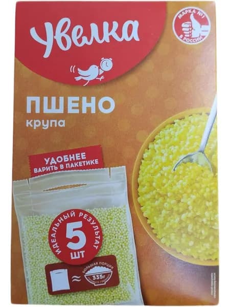 Крупа Увелка Пшено 5 пак.*80г