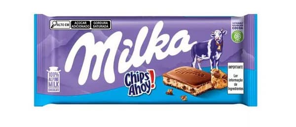 Шоколад "Milka Chips Ahoy" с хрустящими печеньями и молочным кремом 100г