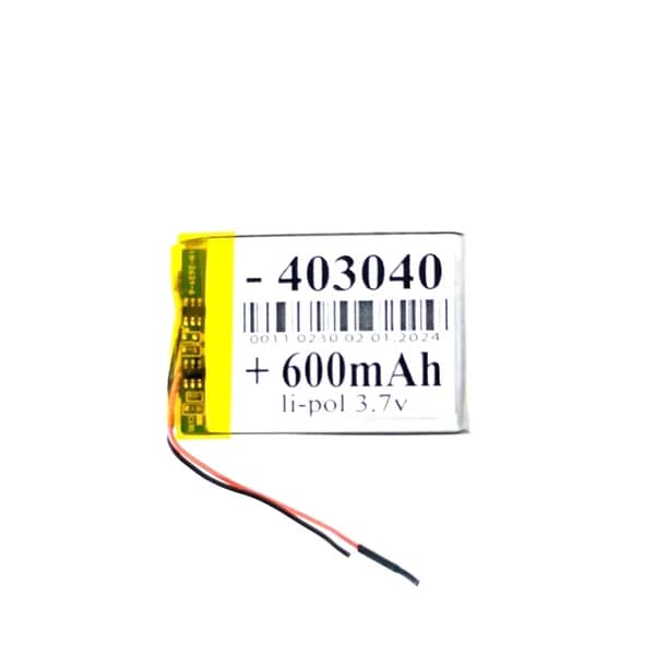NAVITEL DMR300NV аккумулятор 600mAh 3.7v 2 провода (батарея на видеорегистратор совместимая универсальная)