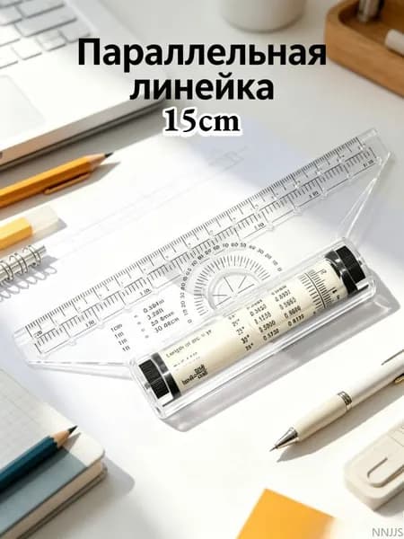 Чертежная роликовая линейка, пластиковая многофункциональная для параллельных линий, 1 шт