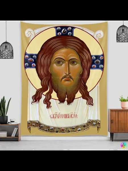 Гобелен с Иисусом, 90x75 см, цвет 01