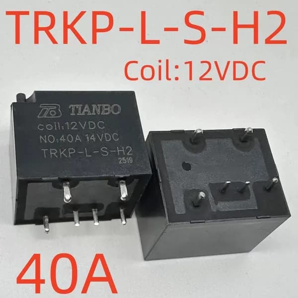 реле TRKP-L-S-H2 12VDC 40A, 6 контакта (1шт. )