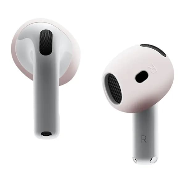 For AirPods 4 Мягкий силиконовый защитный чехол для наушников AirPods 4 (светло-розовый)