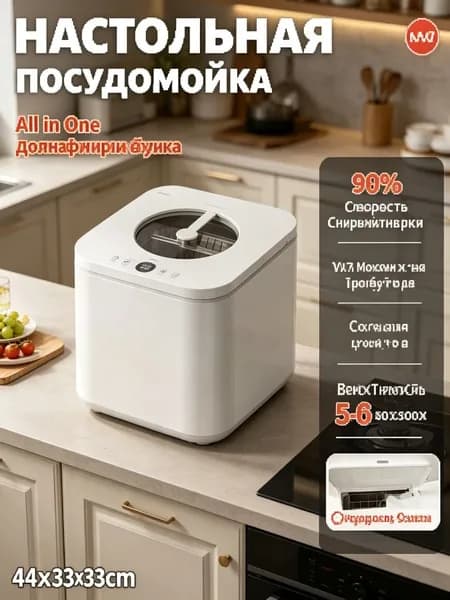 Посудомоечная машина 6PcQFeyv, белый, светло-бежевый