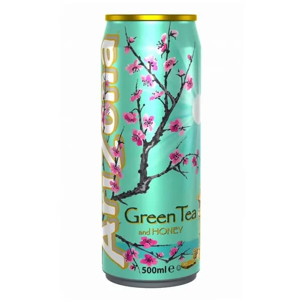 Холодный зеленый чай AriZona/Аризона мед 500 мл/Упаковка 6 шт/Оригинал (Европа)