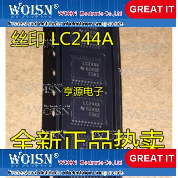 2шт SN74C244A SN74C244APWR LC244A TSSOP20 Интегральная схема