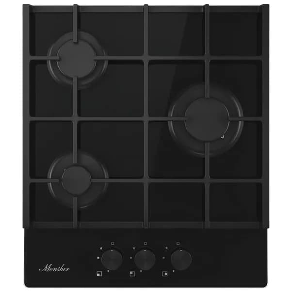 Варочная поверхность MONSHER, High-Tech, газ, 45 см, газ-контроль MGG 42 Noir