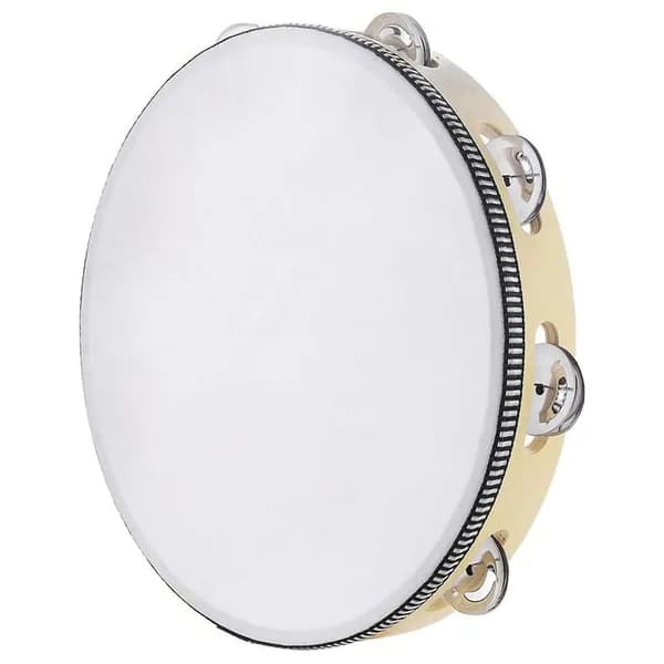 ( M G) Tambourine Jingles Percussion Gift Музыкальный Образовательный Инструмент Для Взрослых