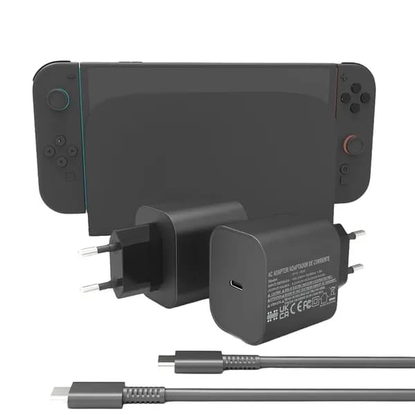 Зарядное устройство для Nintendo Switch 2, 60 Вт, евростандарт