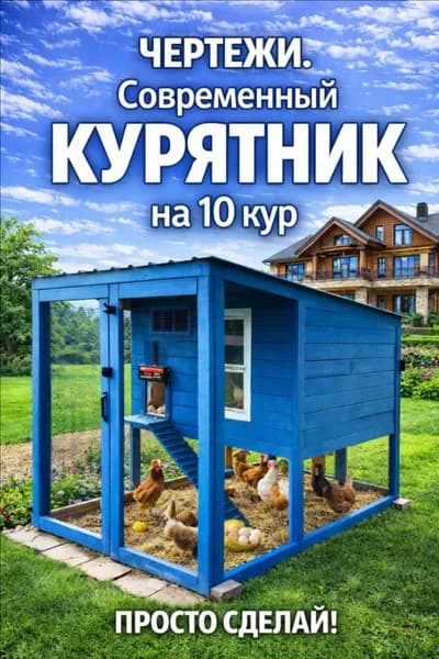 Чертежи курятника для самостоятельной сборки Подробные схемы и инструкция Проект птичника на 10-20 кур