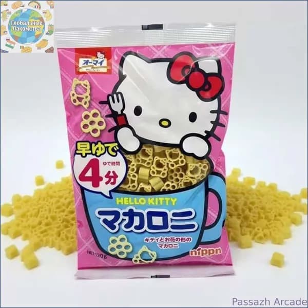 Новинка!Эксклюзивная форма пасты Hello Kitty в японском стиле представлена, 120 г