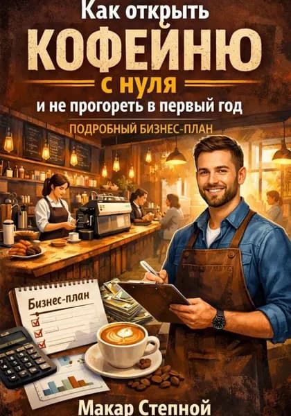 Как открыть кофейню с нуля и не прогореть в первый год подробный бизнес план | Макар Степной | Электронная книга