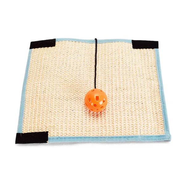 Коврик для когтеточки для кошек из светлого сизаля, 31,5 24,5 см