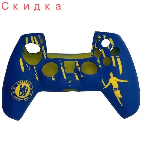 Силиконовый чехол для геймпада DualSense (PS5) (ФК Челси)