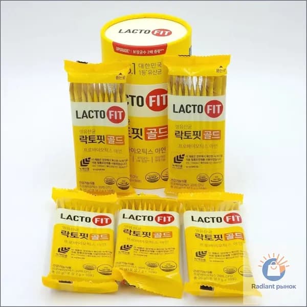 Растворимый напиток с содержанием синбиотиков и пробиотиков Lacto-Fit Probiotics Gold пор. саше, 2 г, 50 шт.