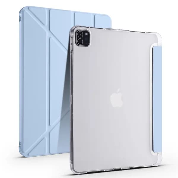 Чехол iPad Pro 11" (2018-2022) с держателем для стилуса Y-сложение розовый