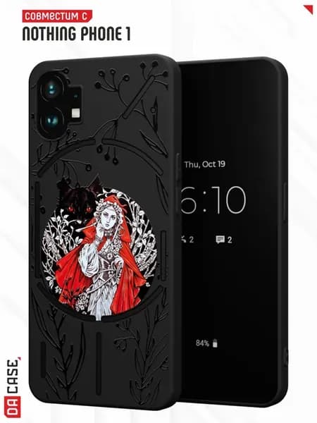 Чехол на Nothing Phone 1 с принтом Красная Шапочка