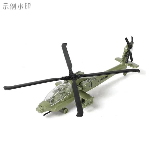 Мини-вертолет AH-64 Apache (14,5 см) копия военной зеленой армейской авиации, коллекционный подарок для ветеранов/лю